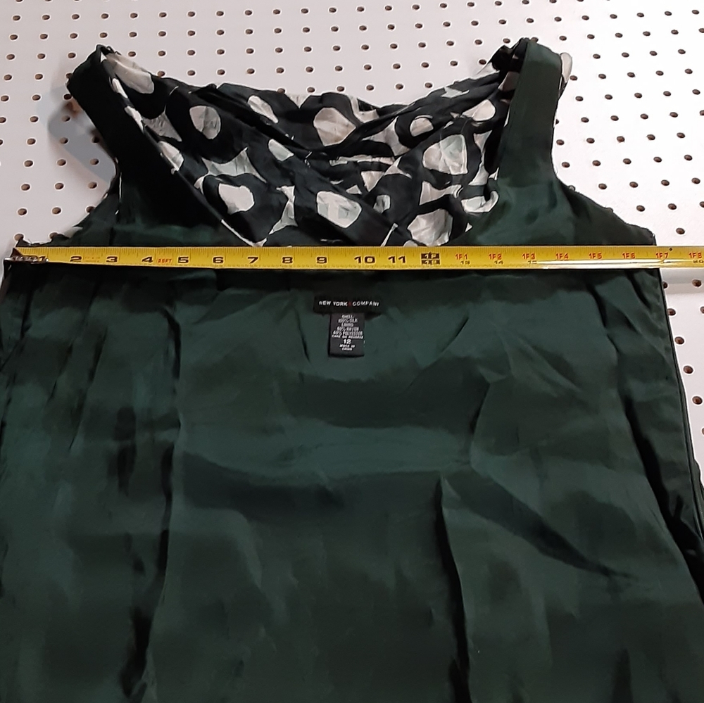 Donated Silk ny & co sheath dress circle pattern pockets - Picture 13 of 13